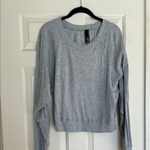 Gray Long Sleeve Top